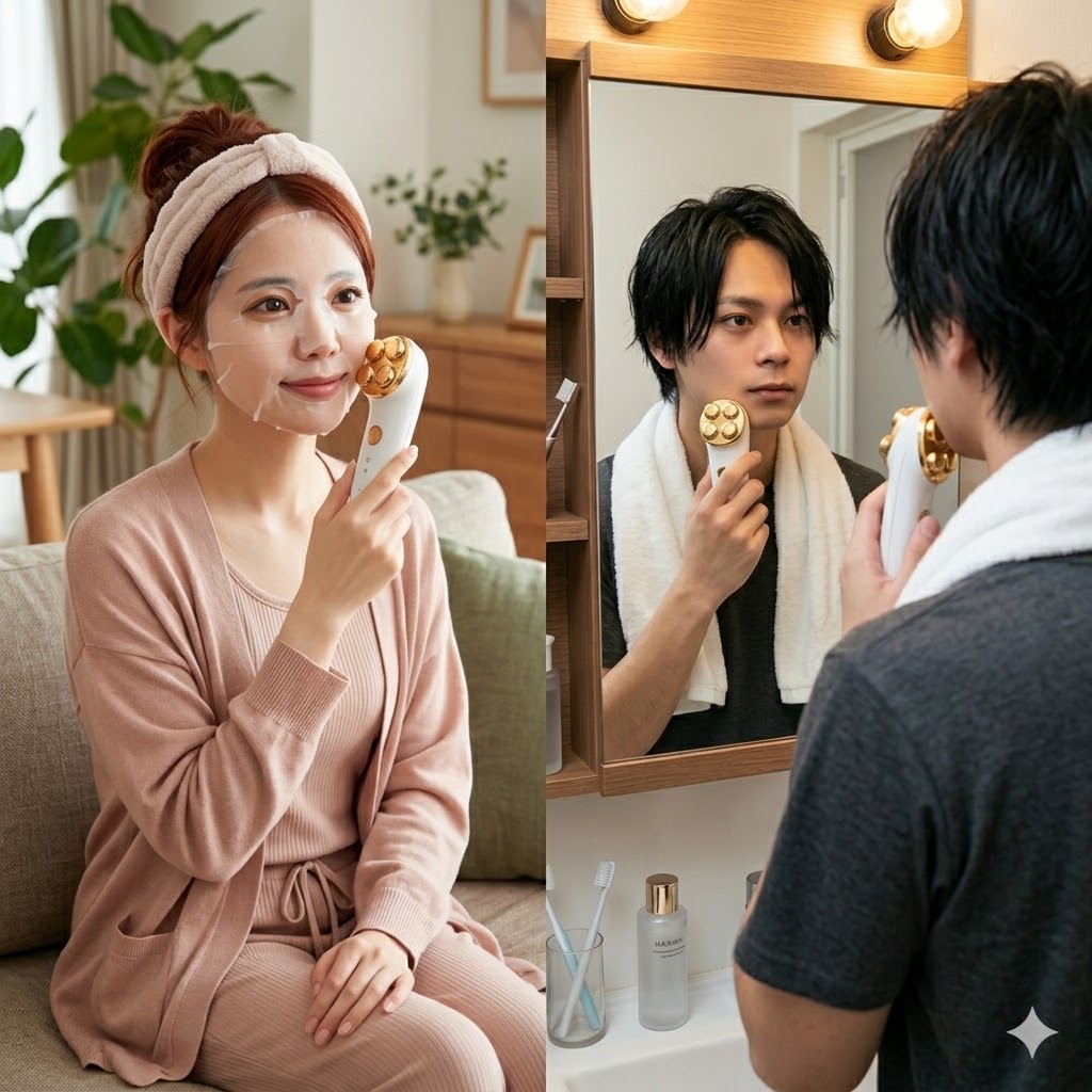 ELFACE A 美顔器の使い方とボタン操作・モード調整方法
