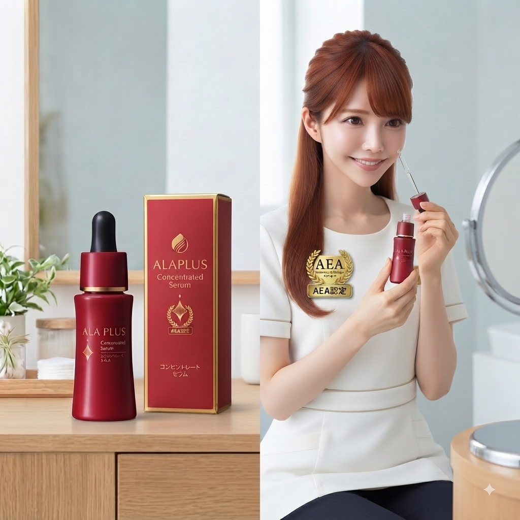 AEA認定エステティシャン伊藤恵里が実際に購入して使用するアラプラス コンセントレートセラムの商品・パッケージ画像。