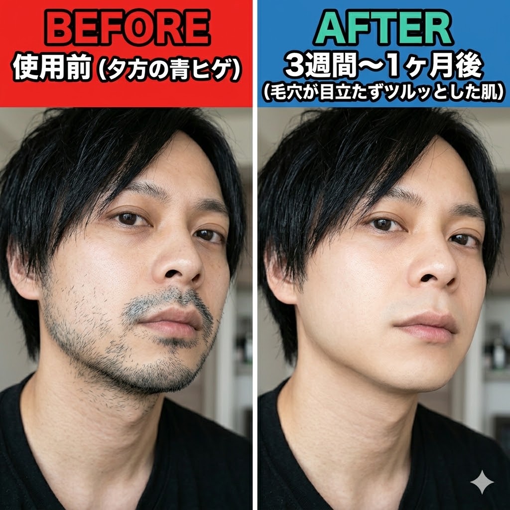 JOVS T3 Pro Max お手入れ前後の肌印象変化（Before & After）