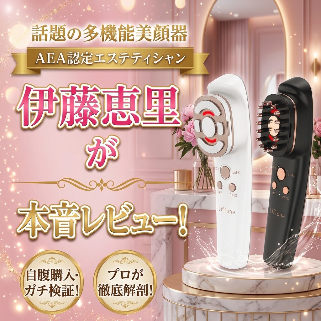 LifTone（リフトーン）美顔器の口コミ評判・効果は？正しい使い方まで