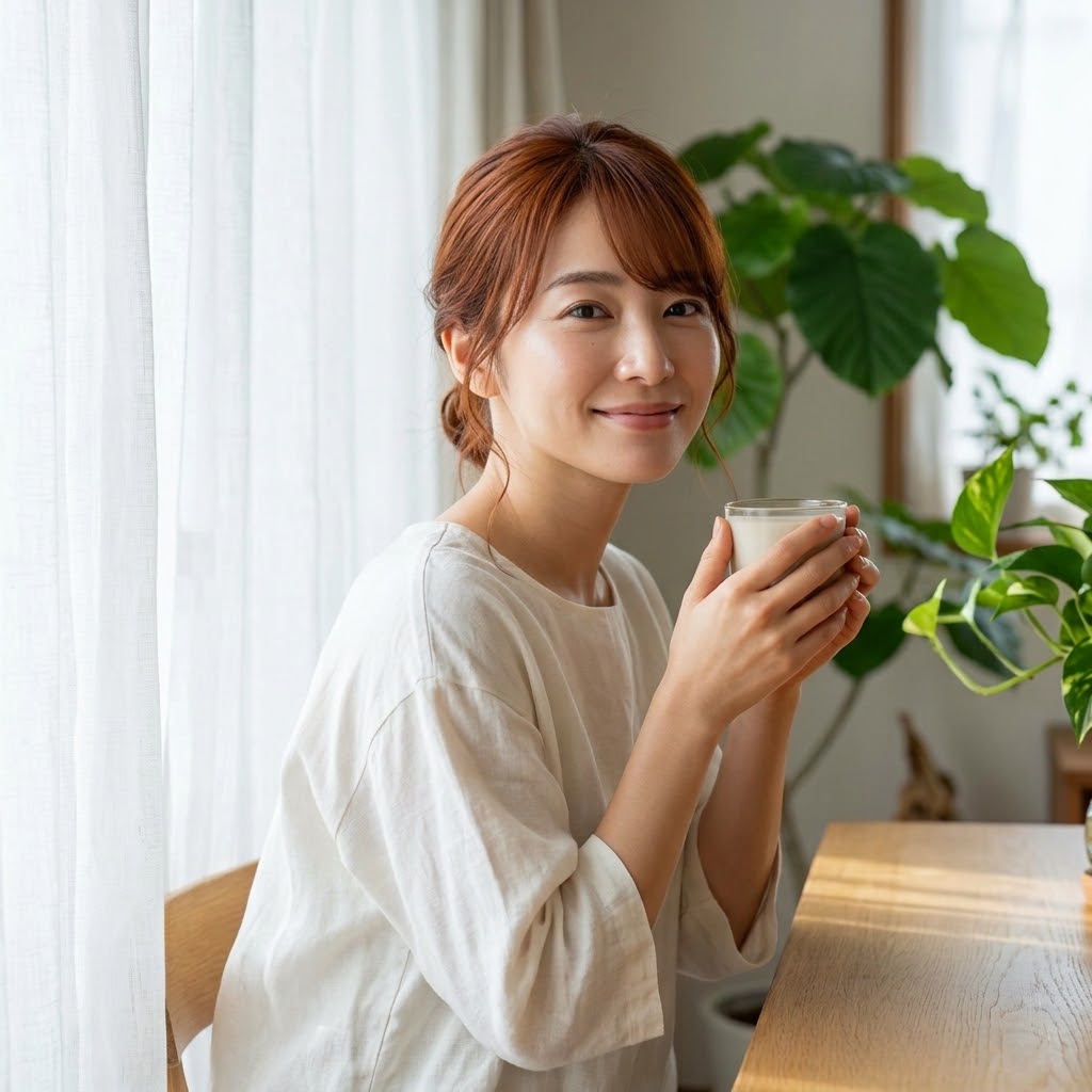 完全無添加のBIO酵素でインナーケアを行う美肌イメージ