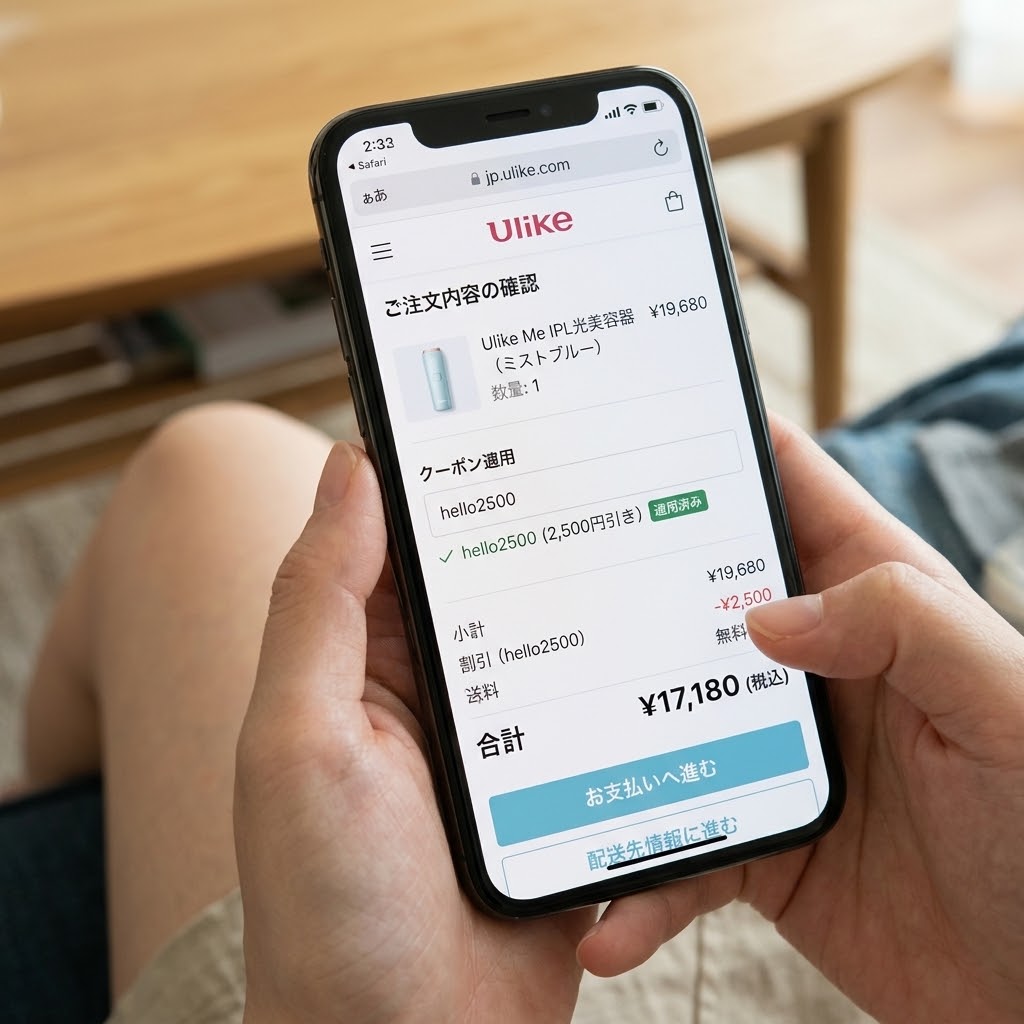 Ulike Me 公式ストア限定2500円OFFクーポン