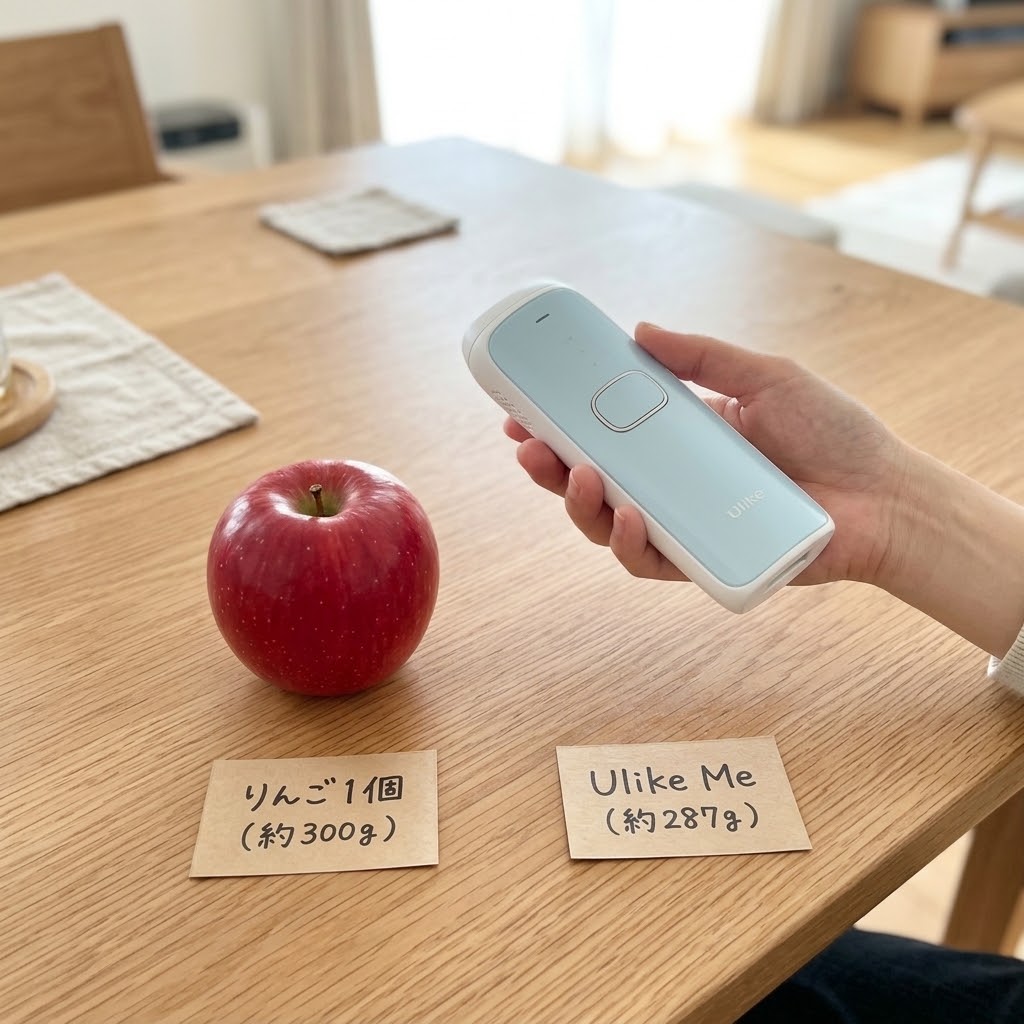 Ulike Me IPL光美容器 わずか287gの超軽量ボディ解説
